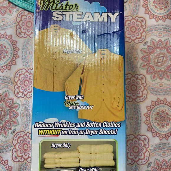 MISTER STEAMY DRYER BALLS 2 PACK AS SEEN ON TV WRINKLE FREE CLOTHES. - Picture 2 of 3